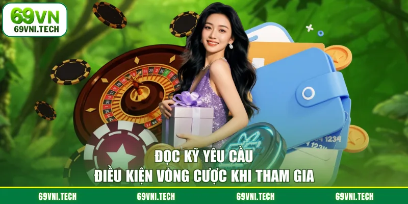 Đọc kỹ yêu cầu điều kiện vòng cược khi tham gia